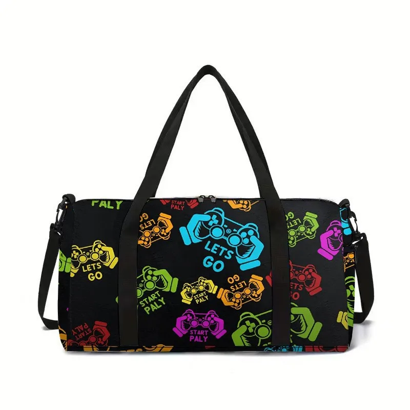 

Classic Popular Funny Novelty game controller 3D Printed Travel Bags Barrel Shape Crossbody Bag Outdoor Sports Bags Gym Yoga Bag