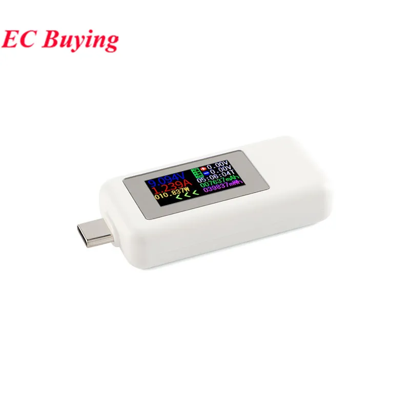 KWS-1902C Type-C Color Display USB Charger Tester 0-5A Current 4-30V Voltage Meter Mobile Battery Detector QC2.0 3.0 PD Fast