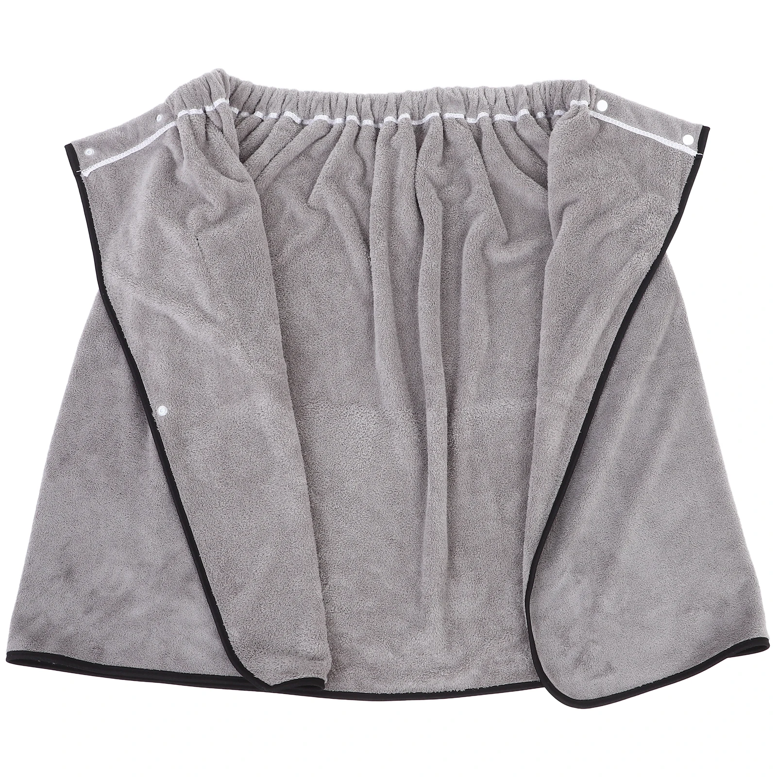 

Coral Fleece Men Bath Towel Wrap Wearable Adjustable Design Drying for Home Beach Spa Activities Adjustable Bath Wrap