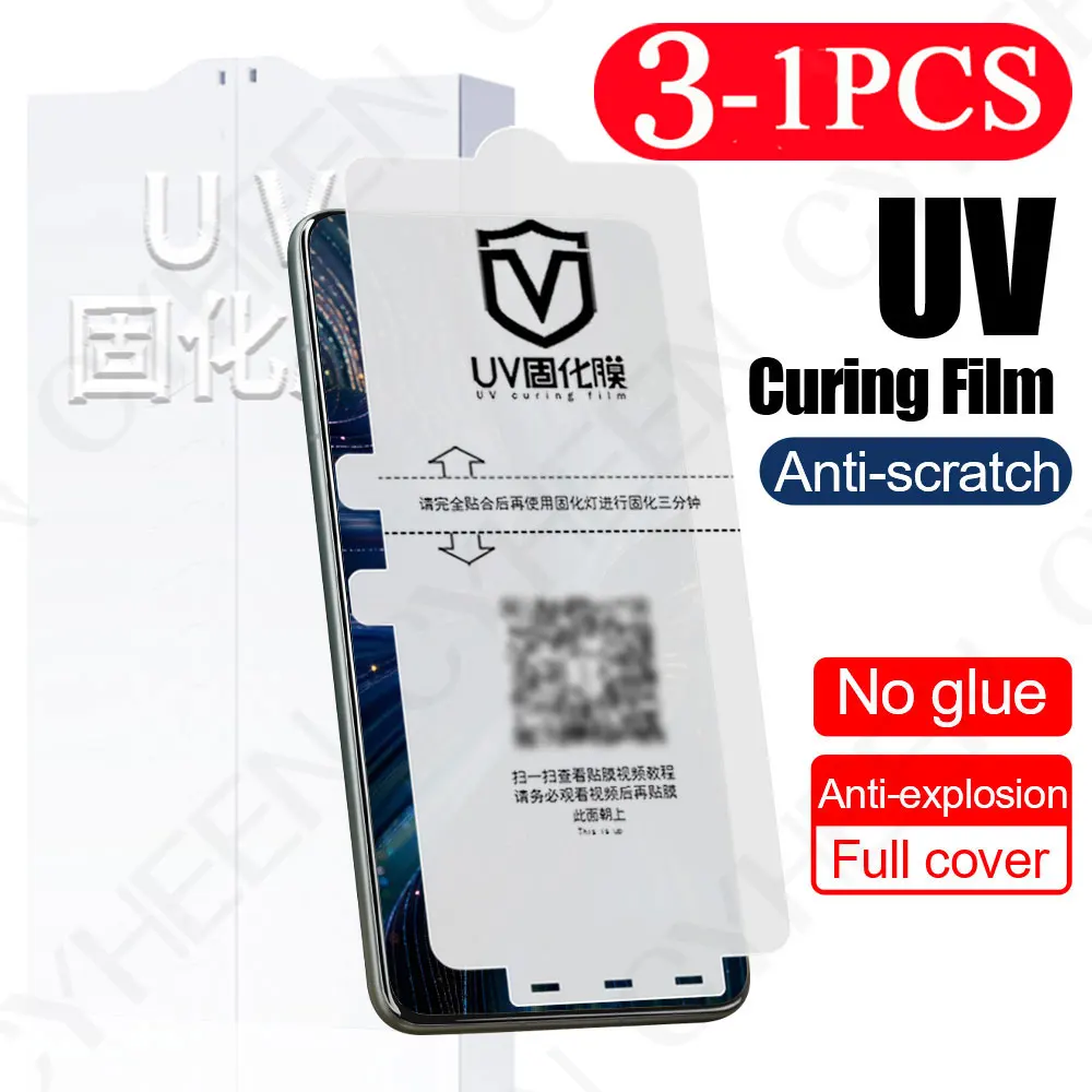 3/2/1 Pcs Screen Protector for Huawei Mate 70 UV Light Curing Protective Film 60 50 Nova 13 12 Soft Full Cover Film Pura 70 Pro