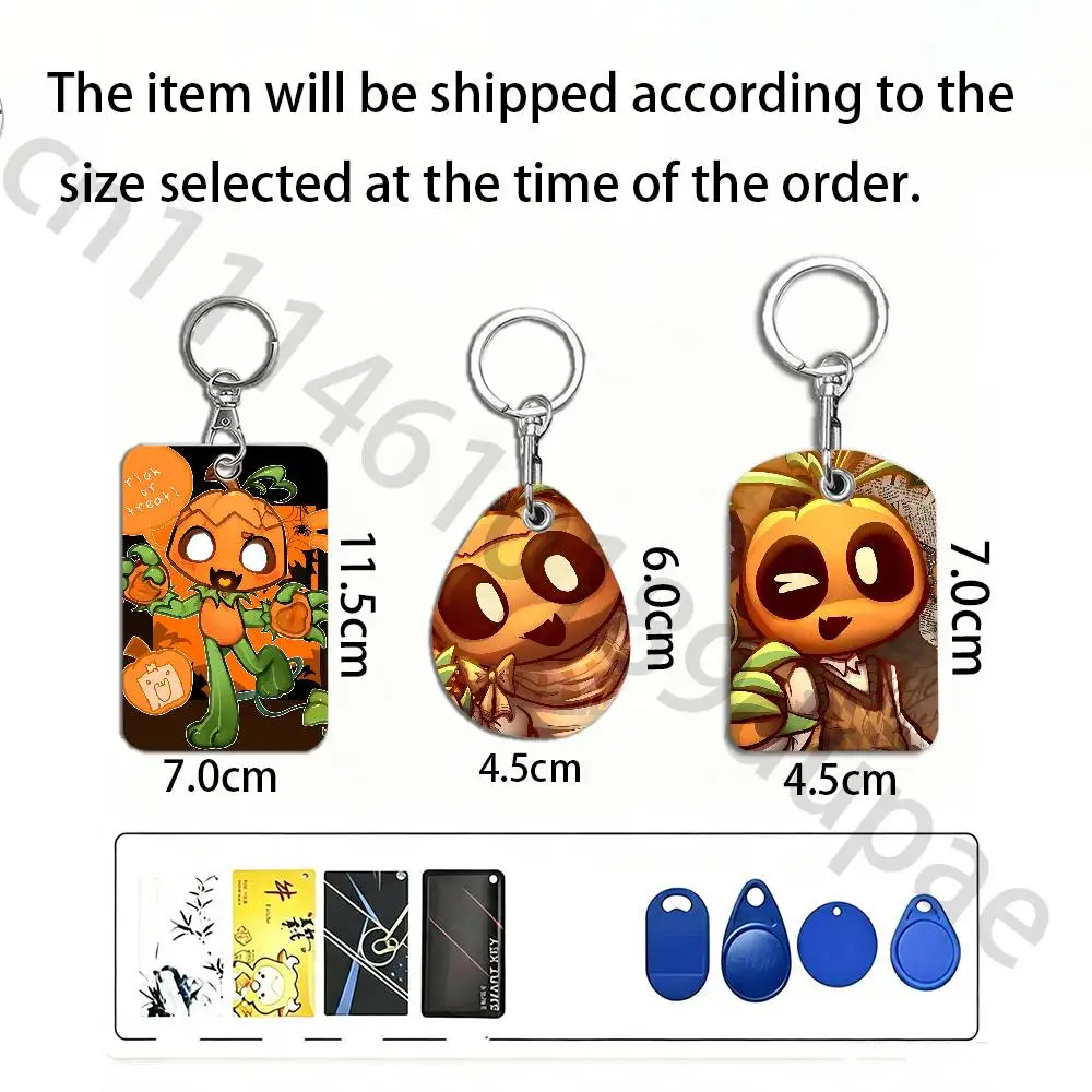 D-Dandys W-World Gourdy Protective Printed Leather Card Case Metal Keychain Accessory
