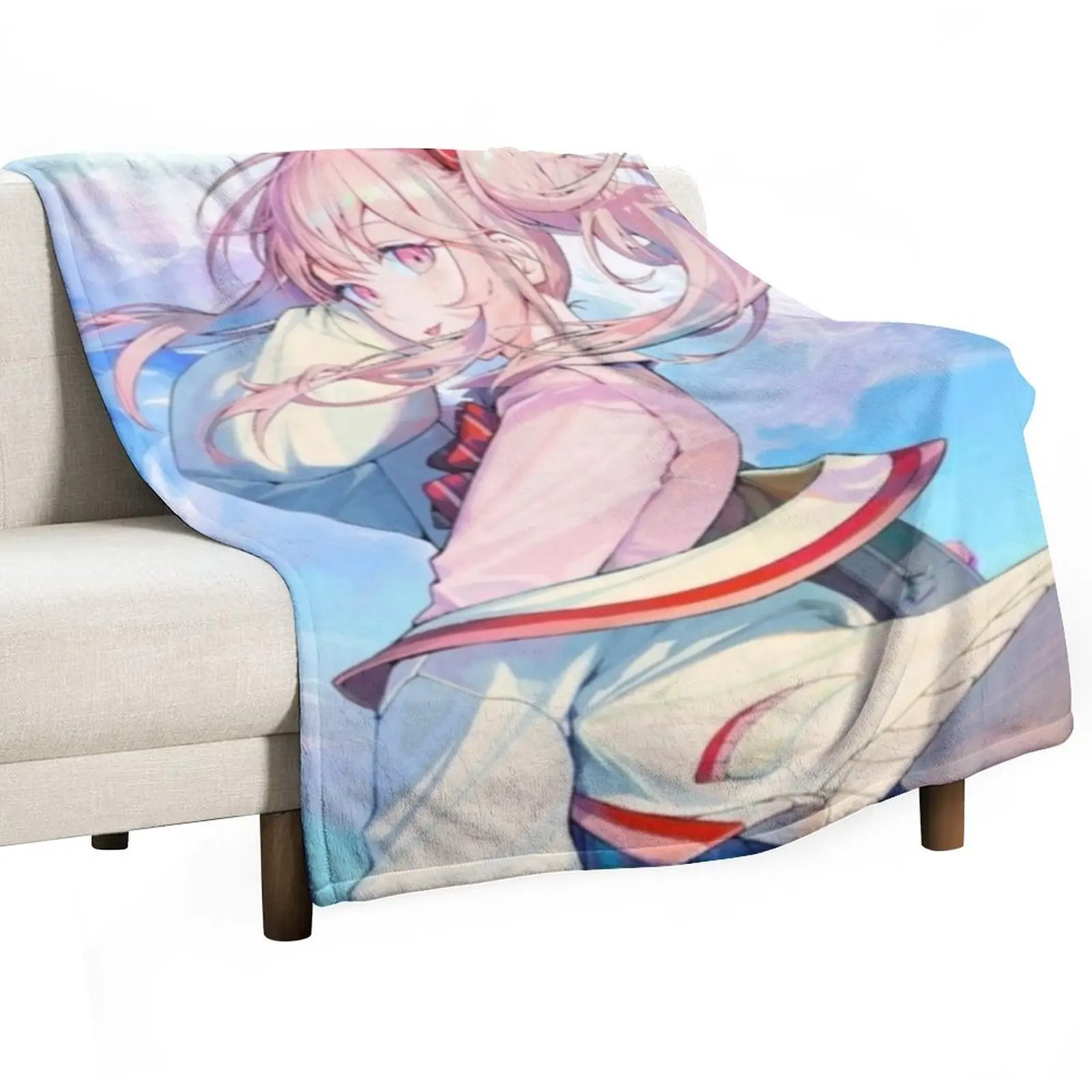 

Mizuki || Project Sekai Throw Blanket warm winter Fashion Sofas Plush Soft Plush Plaid Blankets