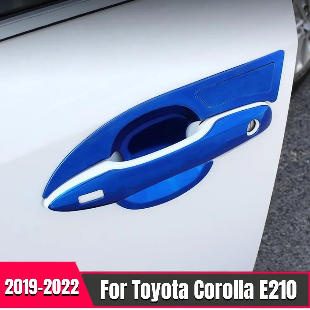 

Stainless Exterior Decoration Door Handle Bowl Cover Accessories Car Anti-Scratch Styling Trim For Toyota Corolla 2019-2021 2022