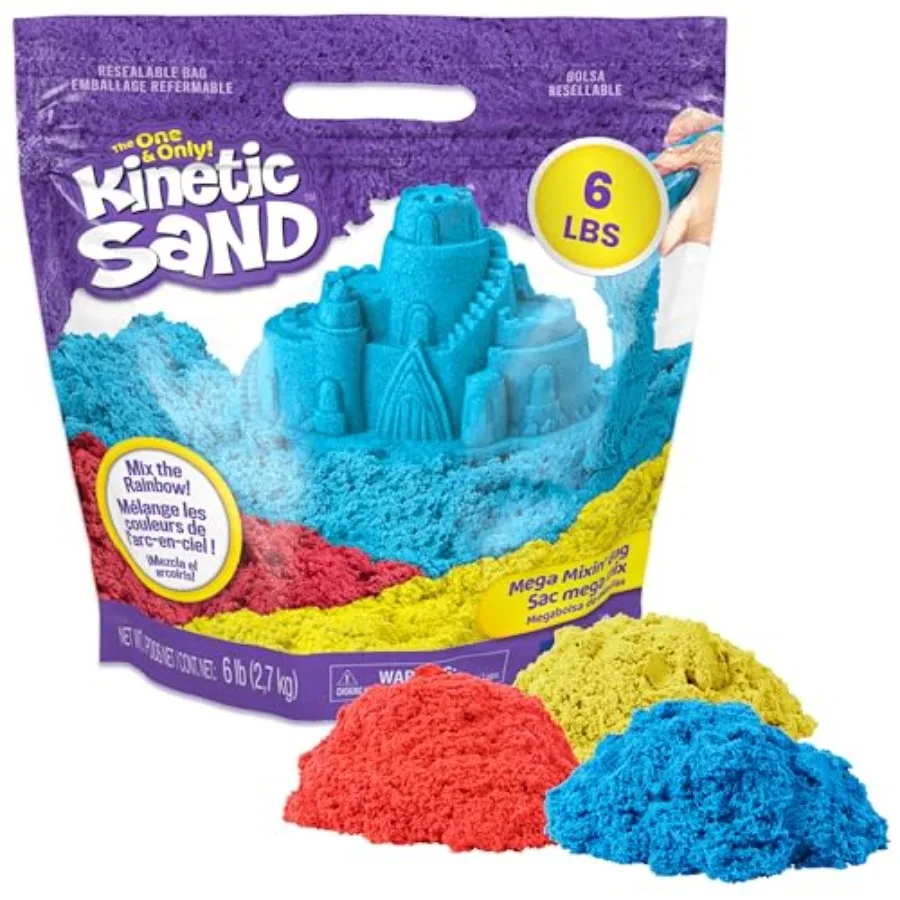 

Набор для пасхальной корзины Mega Mixin Bag (6 фунтов) с формовочным красным, желтым и синим песком для игр, эксклюзивная упаковка Amazon, дизайн может отличаться.