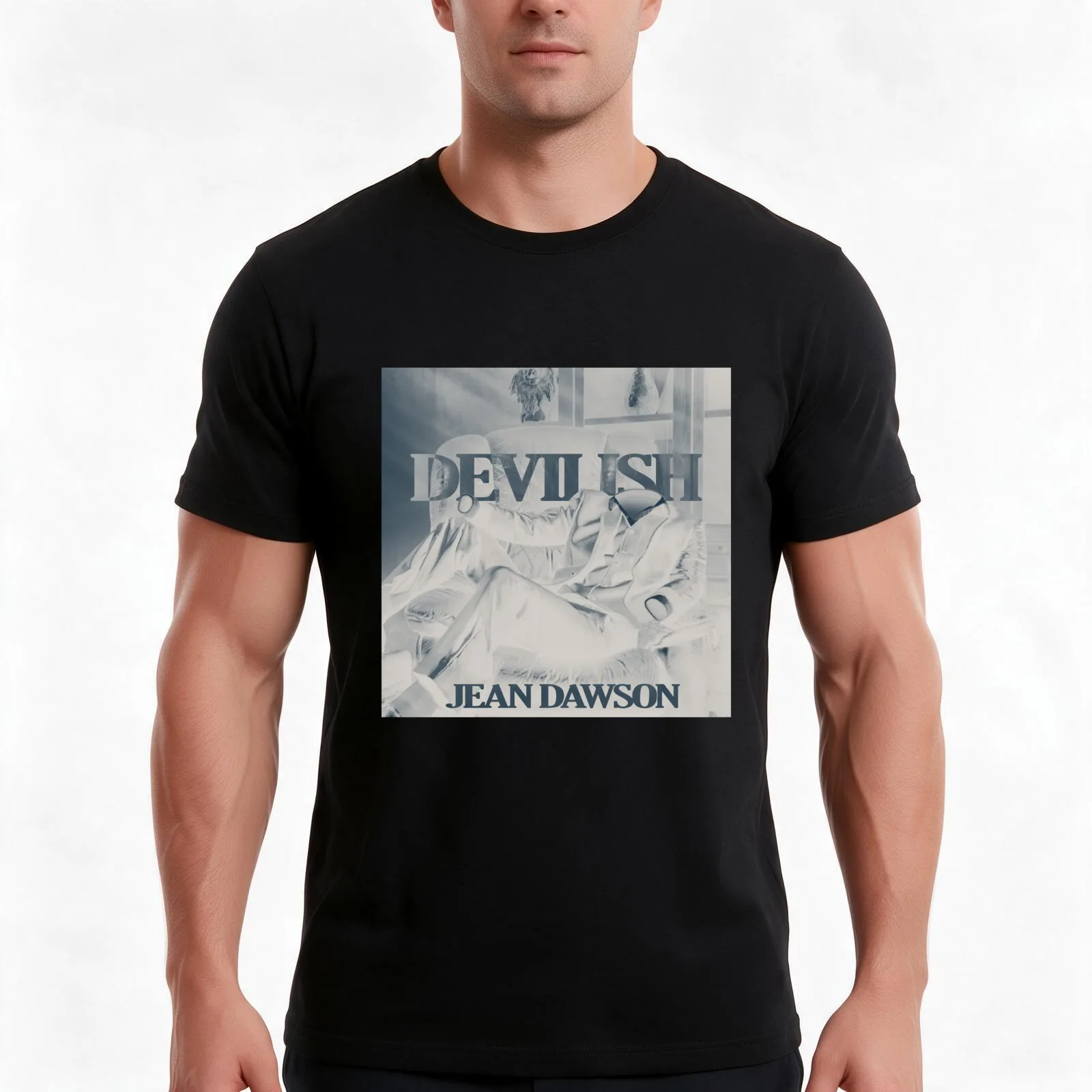 Devilish Jean Dawson design T-Shirt Summer Casual Cotton Tee Oversized Streetwear Tops Vintage Graphic Print 100% Cotton