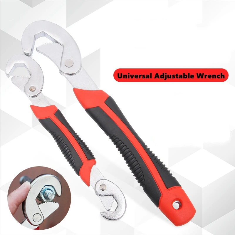 

Universal Adjustable Wrench Tool Set Multifunctional Large Opening Double-Ended Pipe Live Mouth Pliers Wrench Hardware Hand Tool