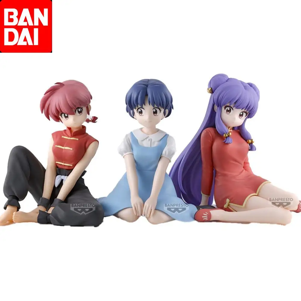 Bandai Original Relax Time Ranma Nibun-No-Ichi Tendou Akane Anime Action Figure Toys for Boys Girls Kids Children Birthday Gifts