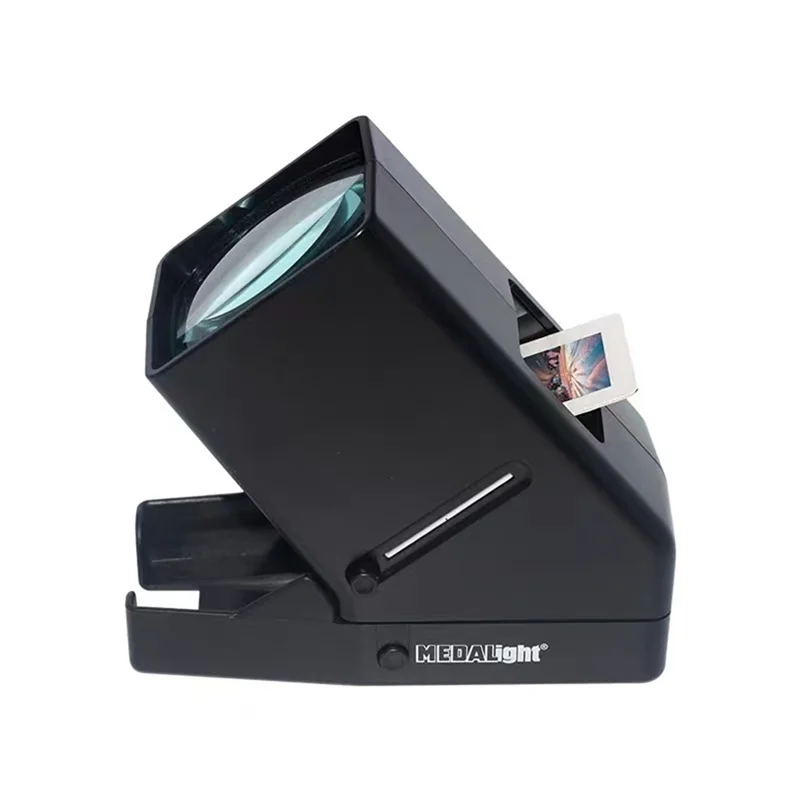 Ffyy-viewer 135 fonte de luz led negativo 3x ampliação alta definição 35mm universal clipe de filme de visualização inteira