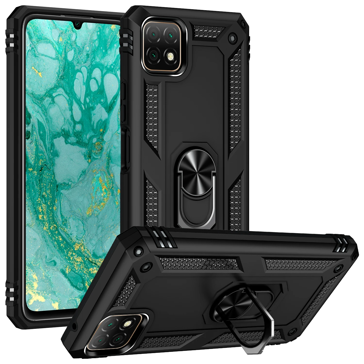 Shockproof Armor for Huawei Nova 9SE 9 8i 8 7SE 7i 6SE 5i 5T 5 4E 4 3E 3 Y60 Pro Phone Case Ring Holder Back Cover