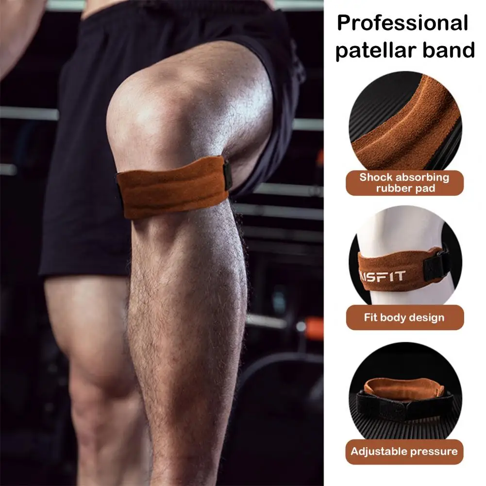 Patella Tendon Knee Strap Pain Relief Knee Support Strap Bi-directional Patella Kneecap Band Soft Rubber Patella Protector