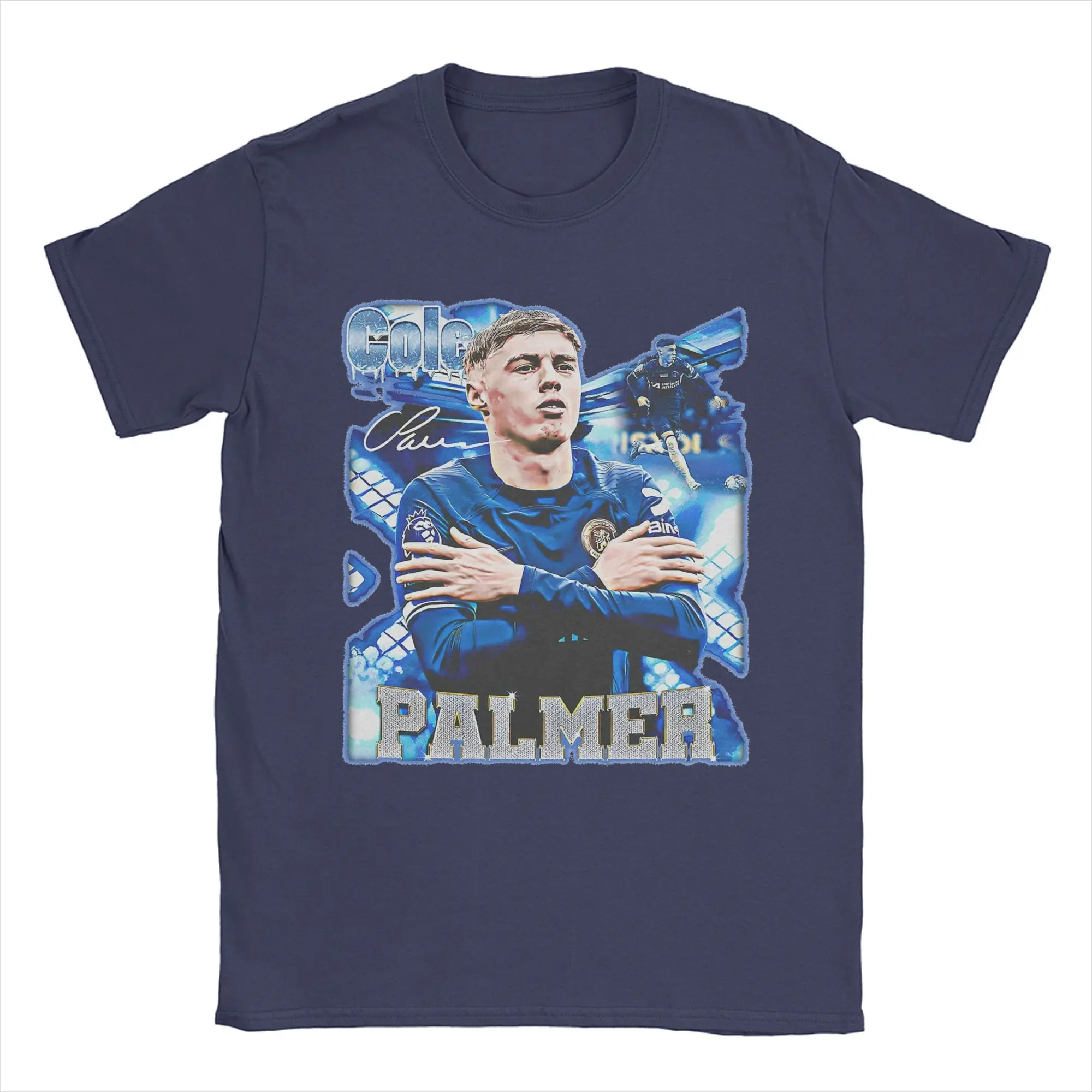 Men Women's Cole Cold  Palmer Football Player T Shirt  Pure Cotton Clothing Funny Short Sleeve O Neck Tees Plus Size T-Shirt