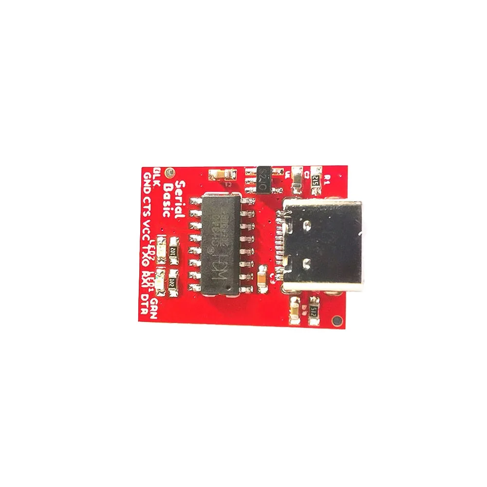 

DC 5V Power Supply Type C to TTL Serial Port Module CH340 USB Bus Conversion Chip ISP Communicate Connector Download Board