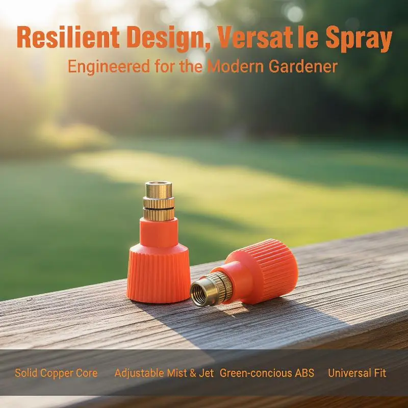 2Pcs Adjustable Garden Sprayer Nozzles For Efficient Watering Sprays Bottle Caps Connector Accessories