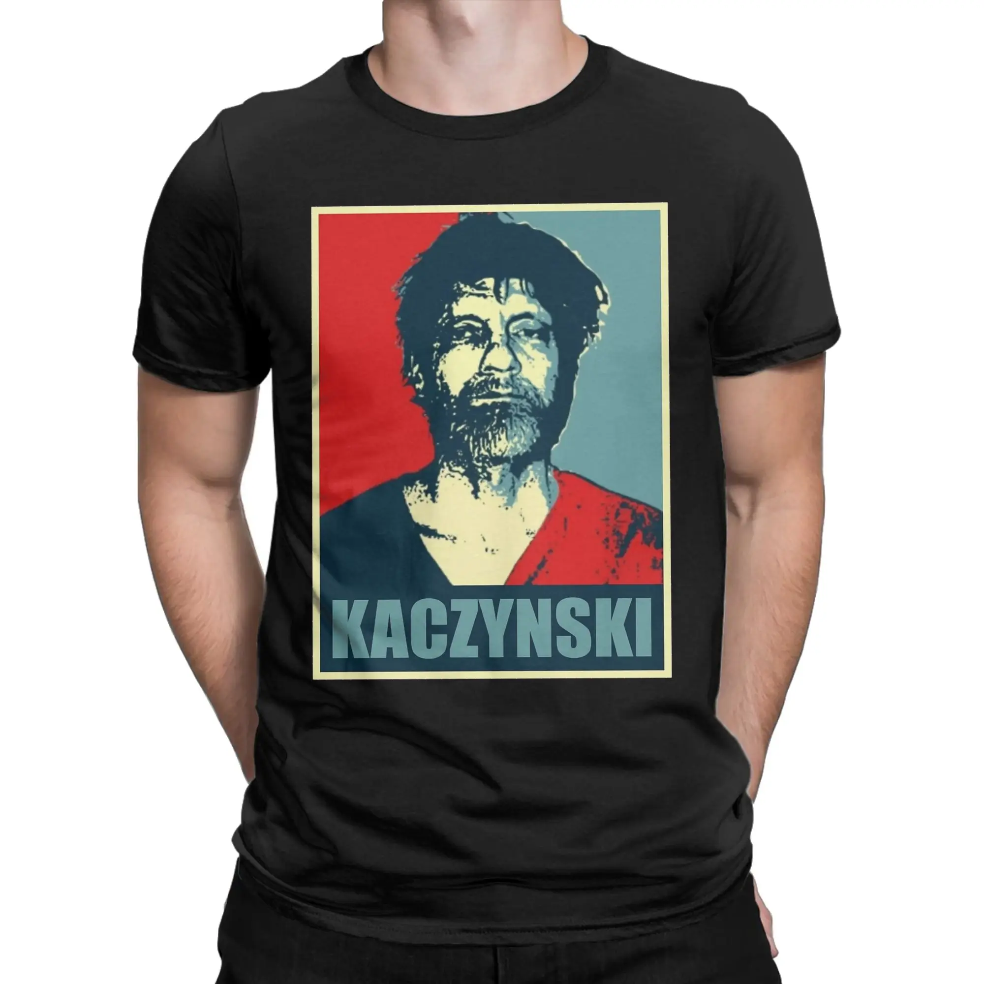 Ted Kaczynski Unabomber T-Shirt Men's Cotton Clothing Print Vote By Mail Round Neck Short Sleeve