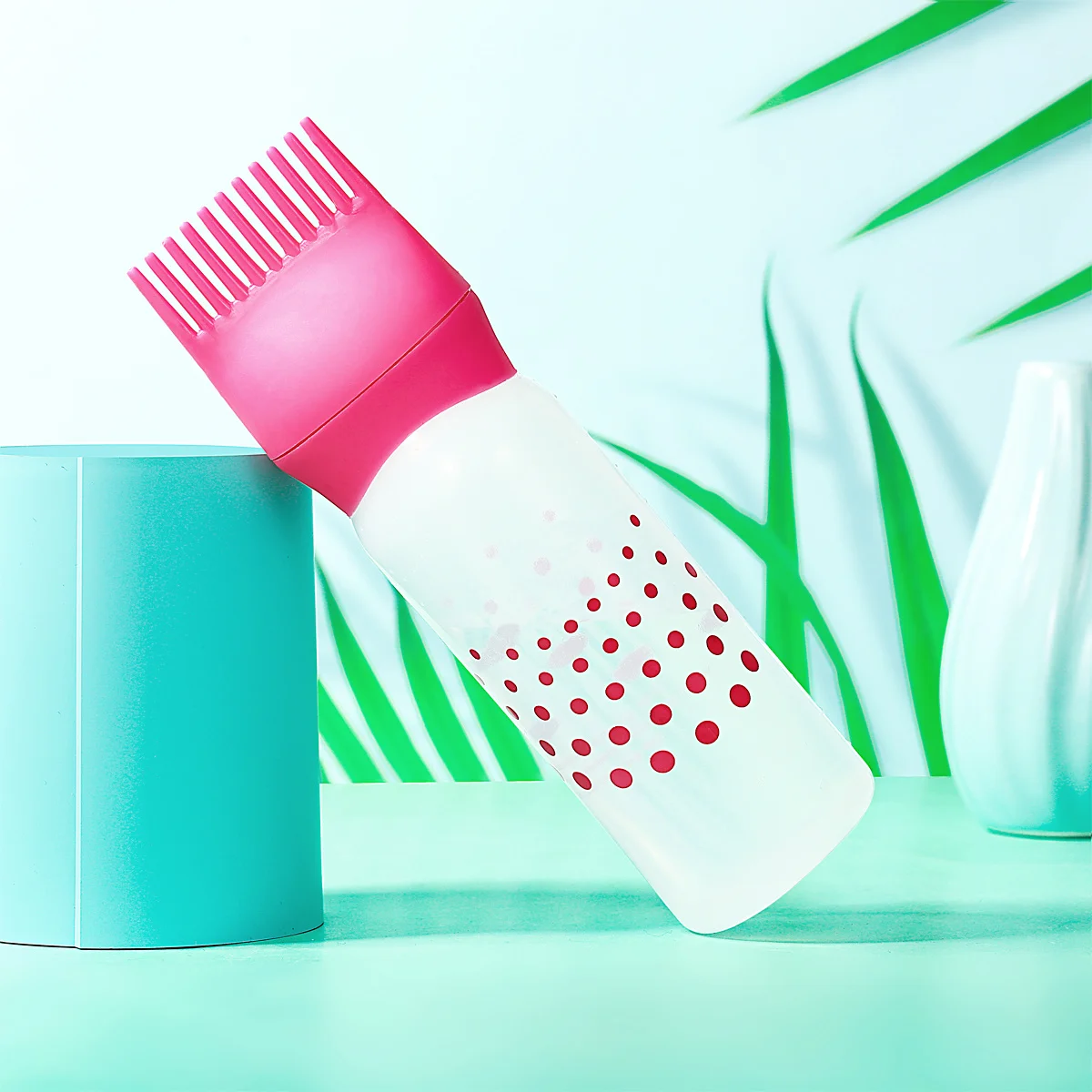 

3 шт. многофункциональные бутылки для краски для волос, пластиковый материал для сухой чистки, шампунь для окрашивания со шкалой, для домашнего салона, черный, розовый, синий