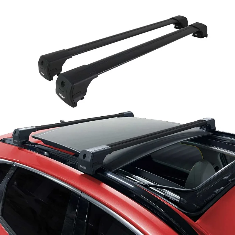 Roof Rack Cross Bars for Nissan Kicks Play 2025, Alu Black Luggage Carrier 2Pcs