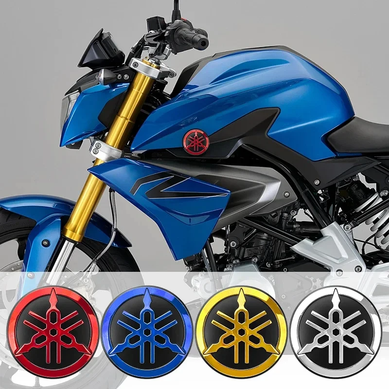 3D Car Motorcycle Modified Car Sticker 5cm Metal Car Sticker Aluminum Round Decal Badge Logo for Yamaha R1 R3 R25 Mt-09 Mt07