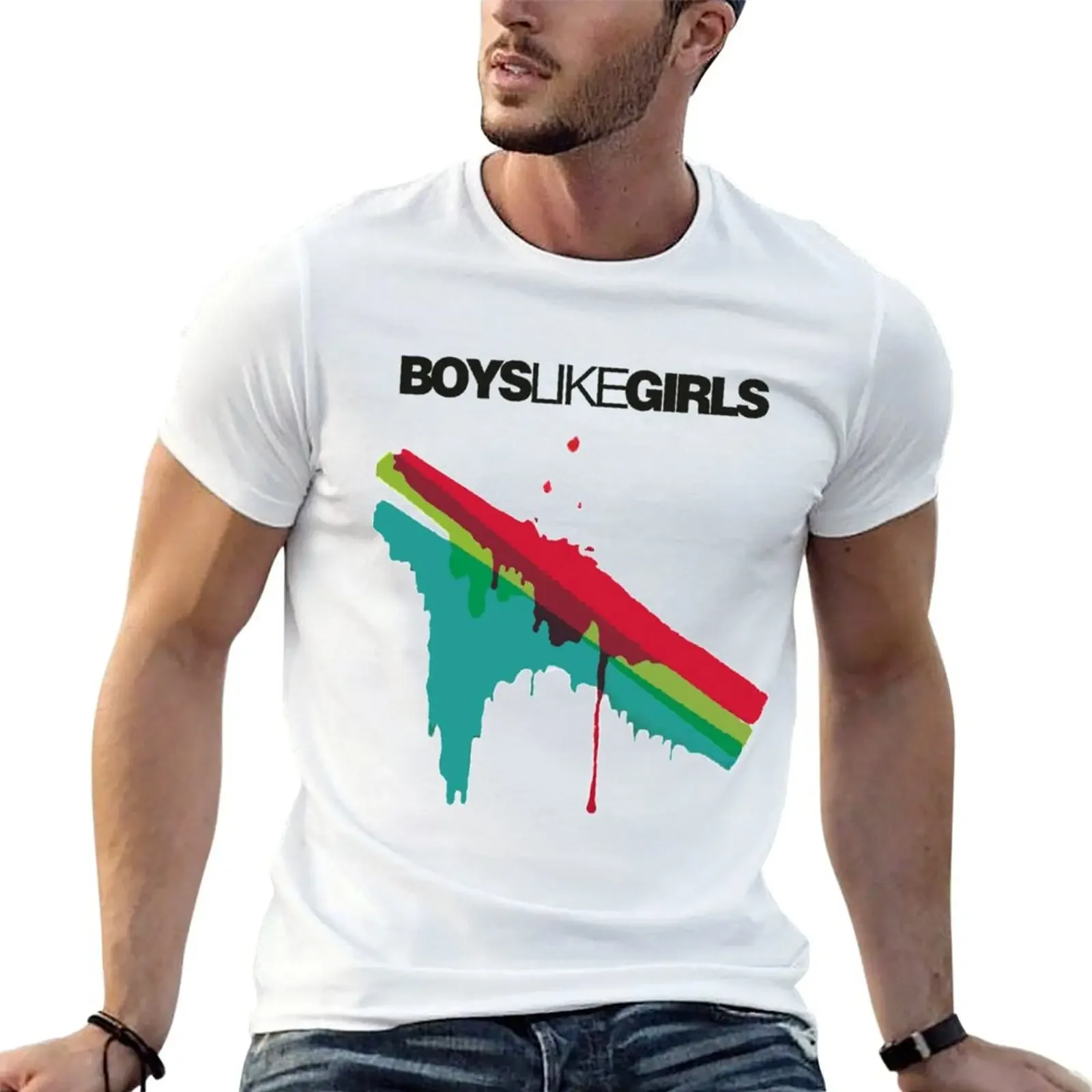 Boys like Girls - first album T-shirt kawaii clothes blacks quick-drying men t shirts