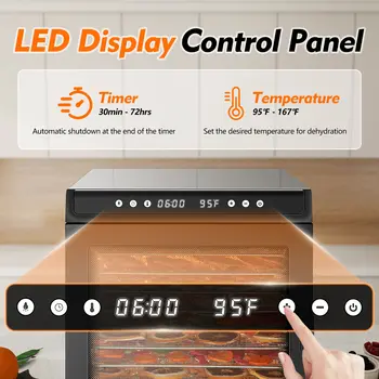 Sušička potravin Domácí ovoce Digitální teplotní sušička vzduchu Zelenina Maso Léčivé materiály Inteligentní komerční sušička potravin 10 nejlepší prodej potraviny do sušičky - №7