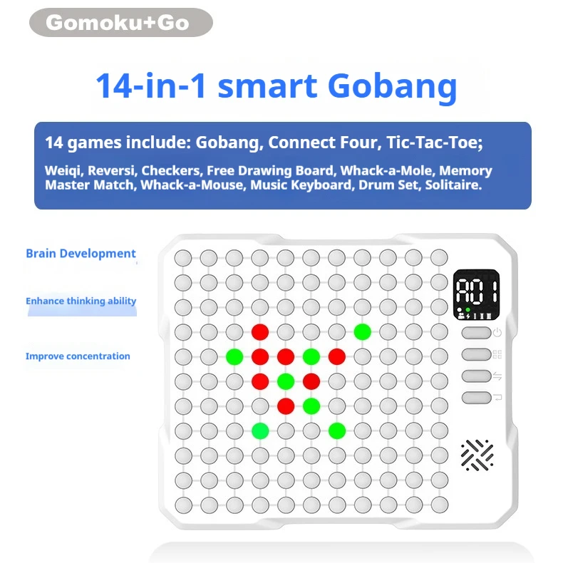 AI الذكية رقعة الشطرنج Gomoku Reversi Go لعبة الداما Tic Tac Toe 17 وضع الألعاب AI تدريب الاطفال الدماغ التدريب لعبة ألغاز الإلكترونية