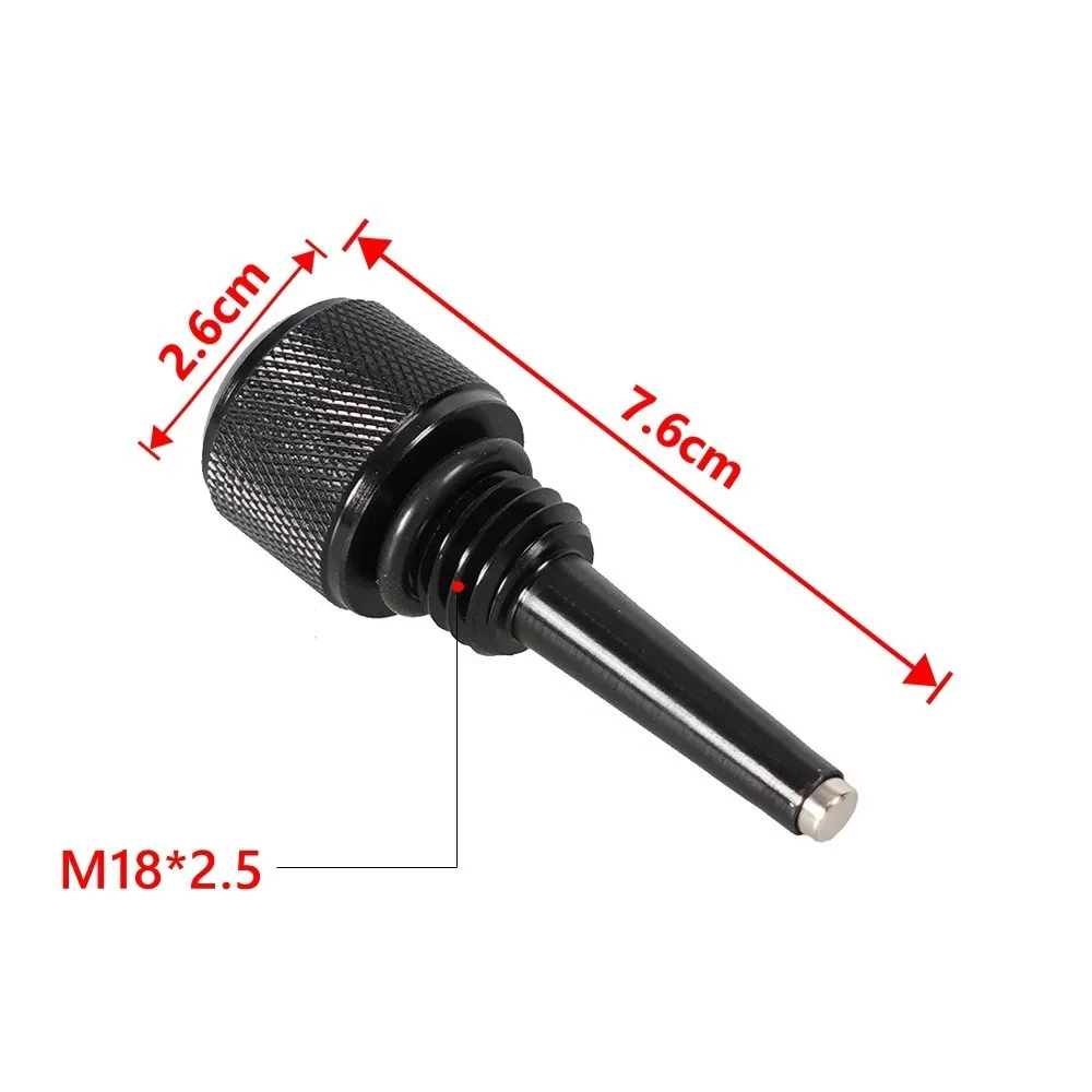 55201 M18*2.5 Magnetic Oil Dipstick Aluminum for WEN 56125i 56200i Yamaha EF2000iS EF1000iS for Inverter Generators Silver/Black