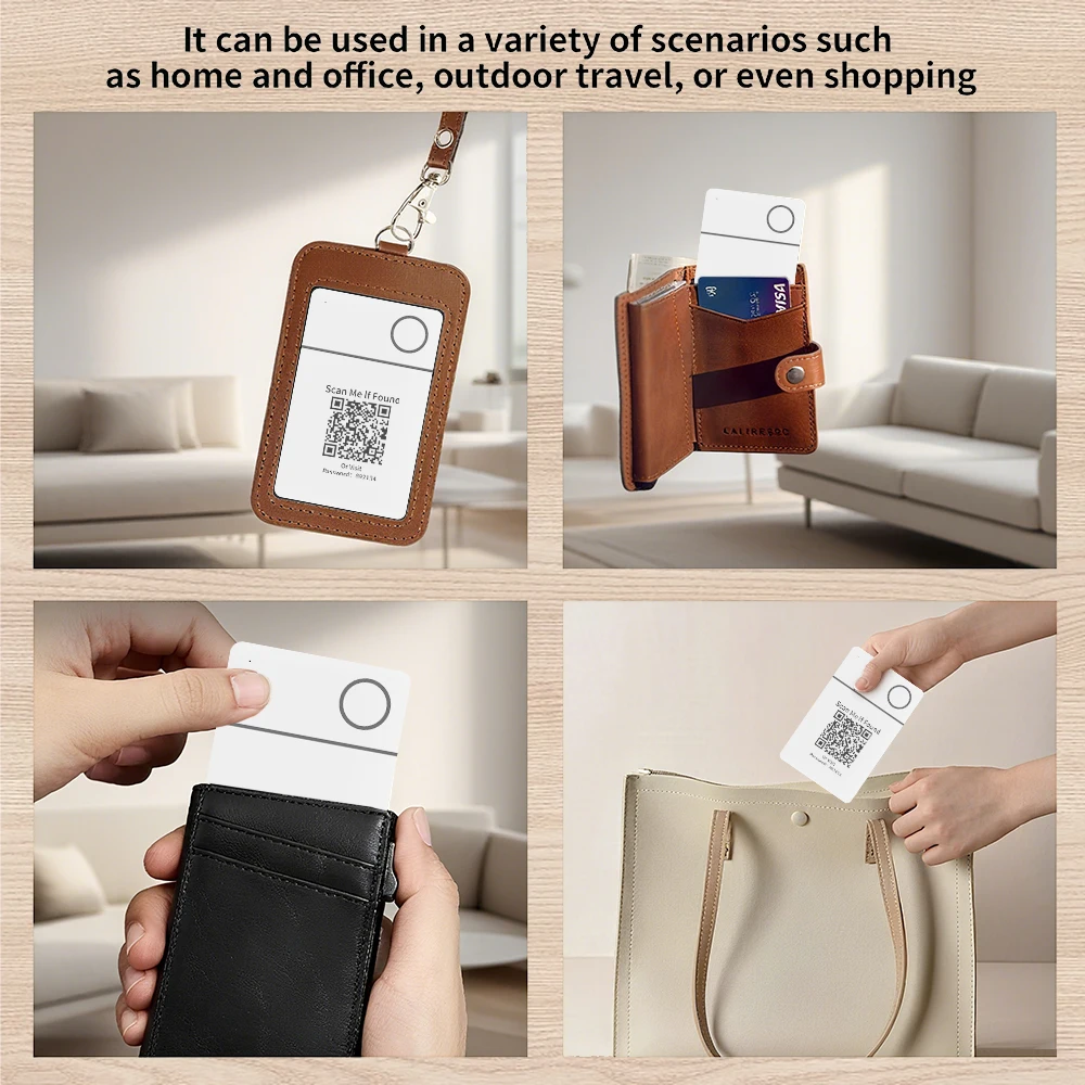 Localizzatore GPS Android RSH Codice QR Localizzatore di schede di ricarica wireless Smart Tag anti-smarrimento tramite app Google Trova hub Posizione di visualizzazione remota