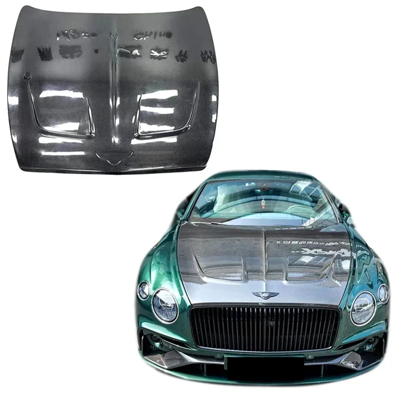 2025 new Car Exterior Accessories for Bentley GT Carbon Fiber Engine Hood Cover Hood Bonnet for Bentley Continental GT GTC