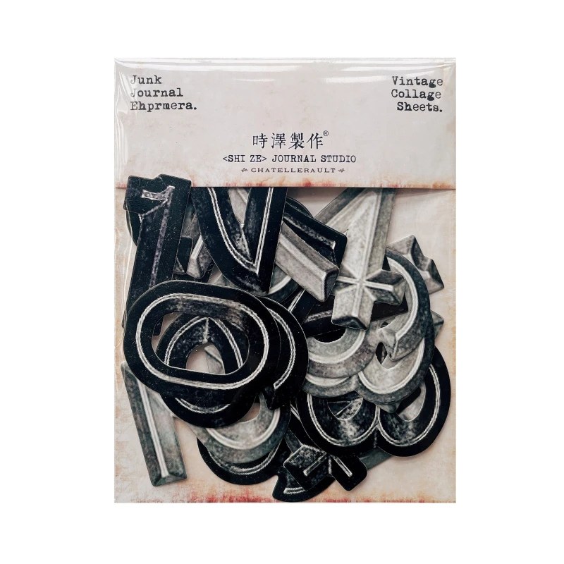 TimHoltz style hollowed out digital thick card material DIY scrapbook collage photo album gift decoration