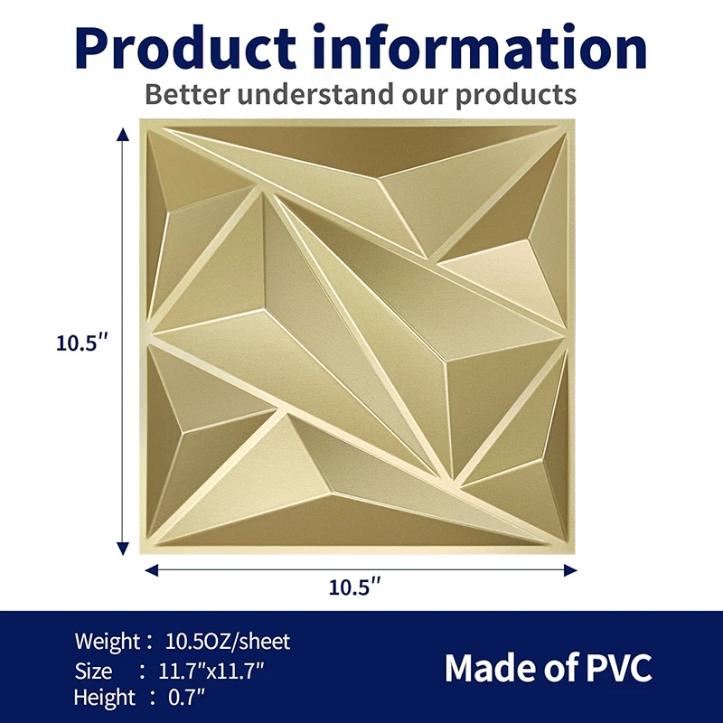 E스포츠 게임 3D 벽 스티커 장식, 슈퍼 3D 아트 벽 패널, PVC 타일 방수 타일, 다이아몬드 디자인, DIY 홈 장식, 12 개, 30x30cm