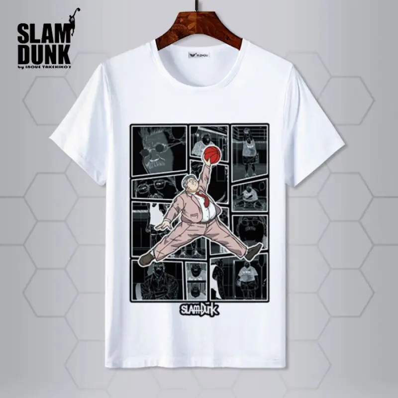 Slam Dunk T-shirt Sakuragi Hanamichi Akagi Haruko Rukawa Kaede Mitsui Hisashi Ryota anime basketball short-sleeved clothes gift