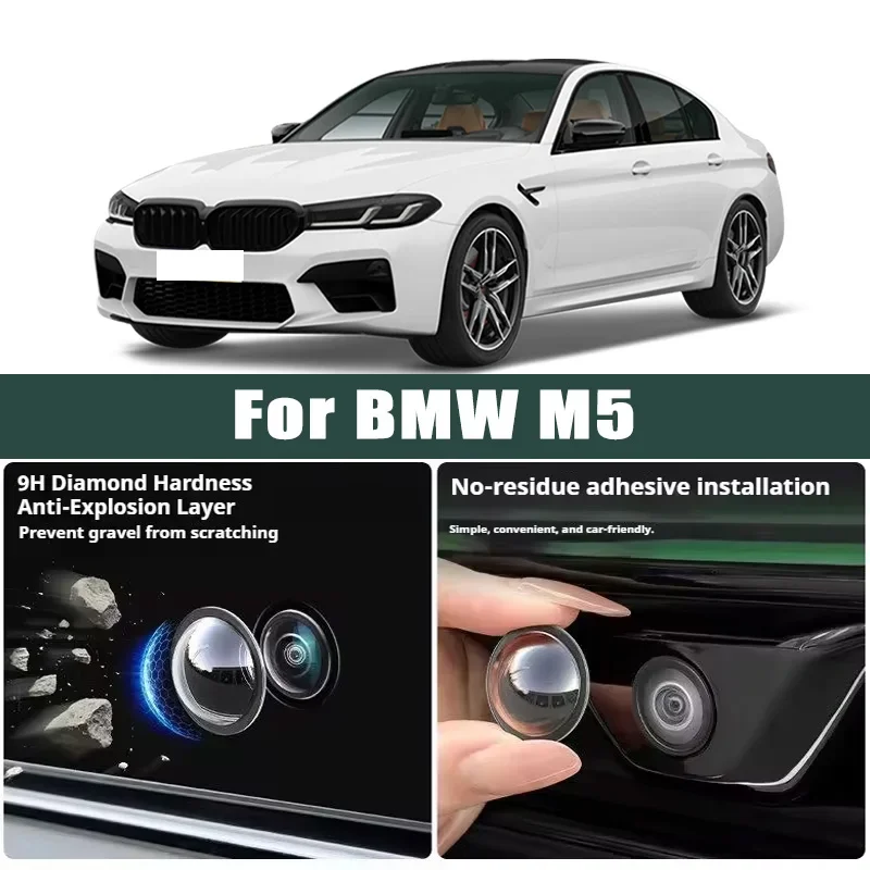 

Car Camera Lens Protector 2PCS Rear View Backup Camera Cover 360° Camera Protection Anti Scratch Waterproof For BMW M5