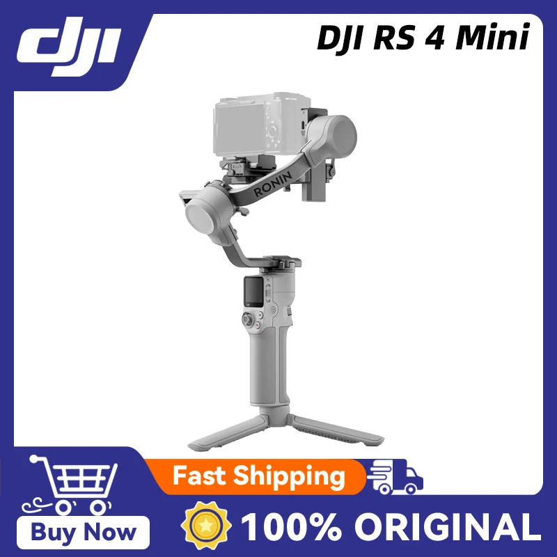 DJI RS 4 تتبع وتكوين ذكي صغير تفلون موازنة معززة للرماية العمودية الأصلية من الجيل الثالث