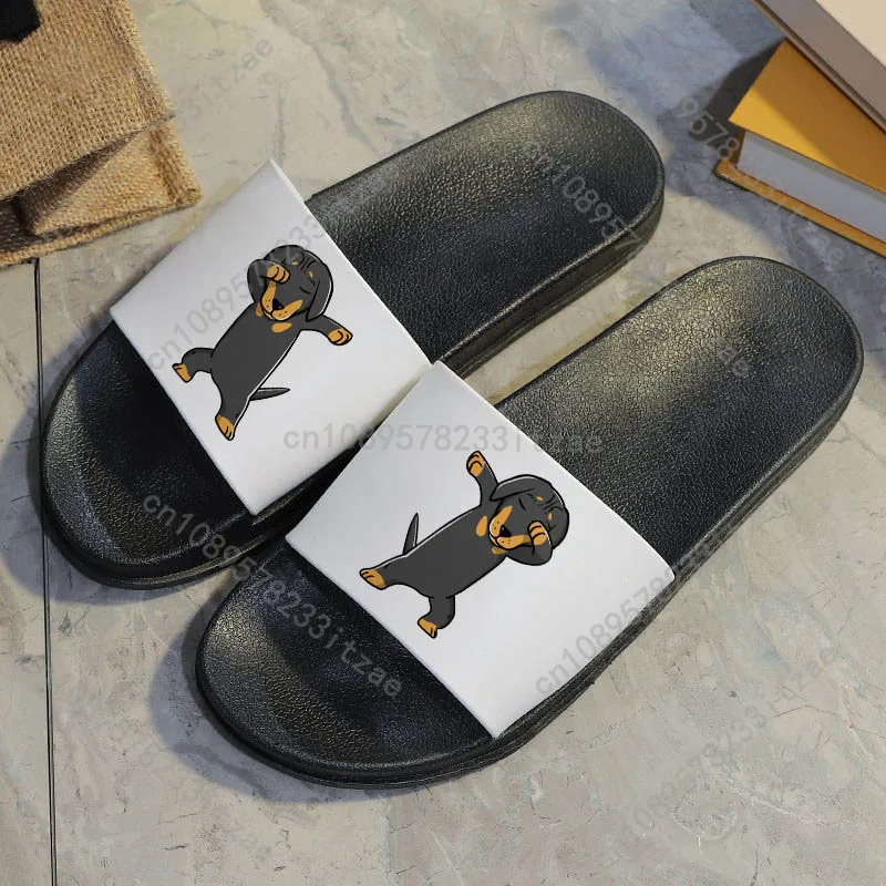 I Love Dachshunds 2021 women slippers Outdoor Flip Flops  Beach Slides Home Slippers Slip on Sandals Female Shoes