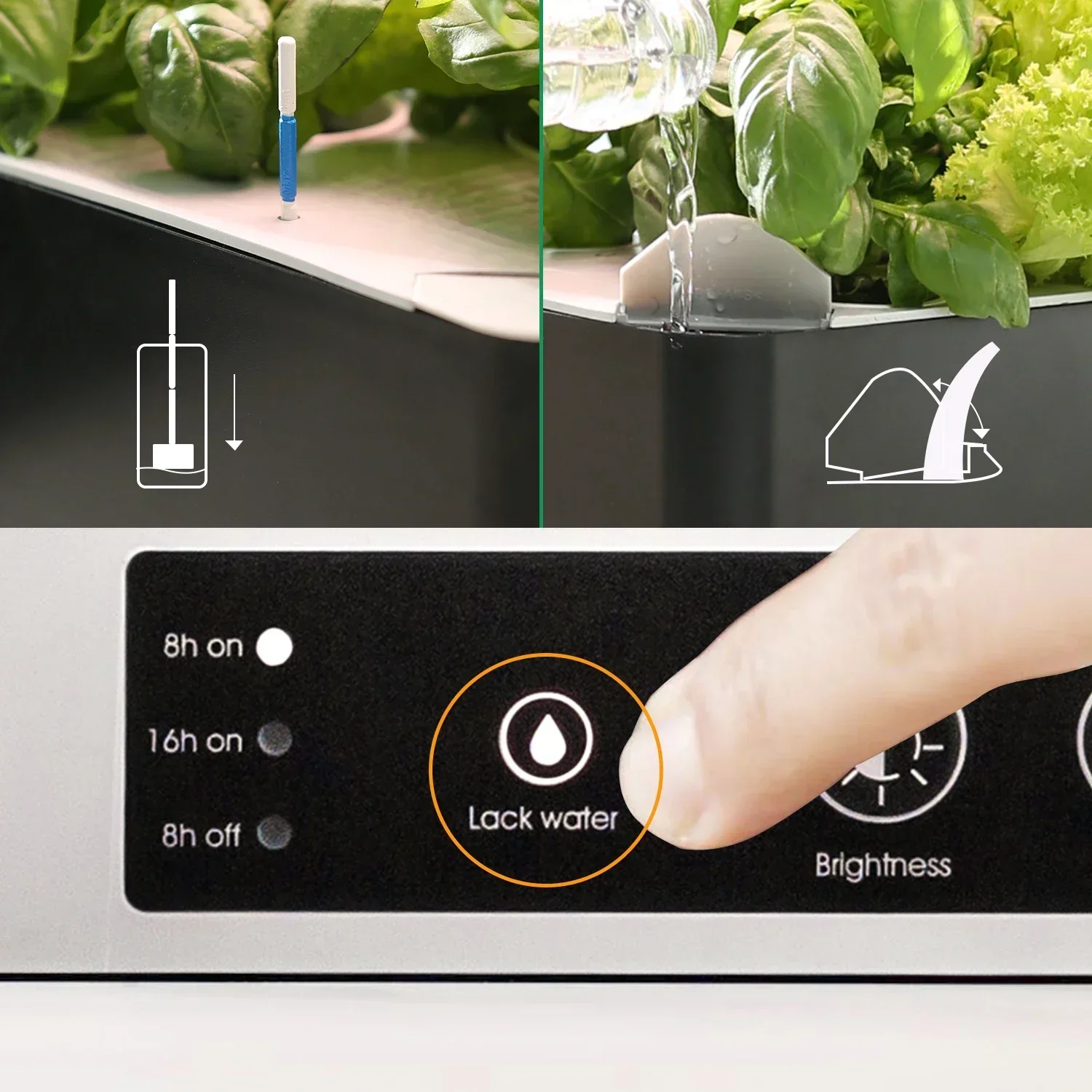 OEM Customized smart garden indoor herb garden planters hydroponic growing systems kitchen smart planter pot