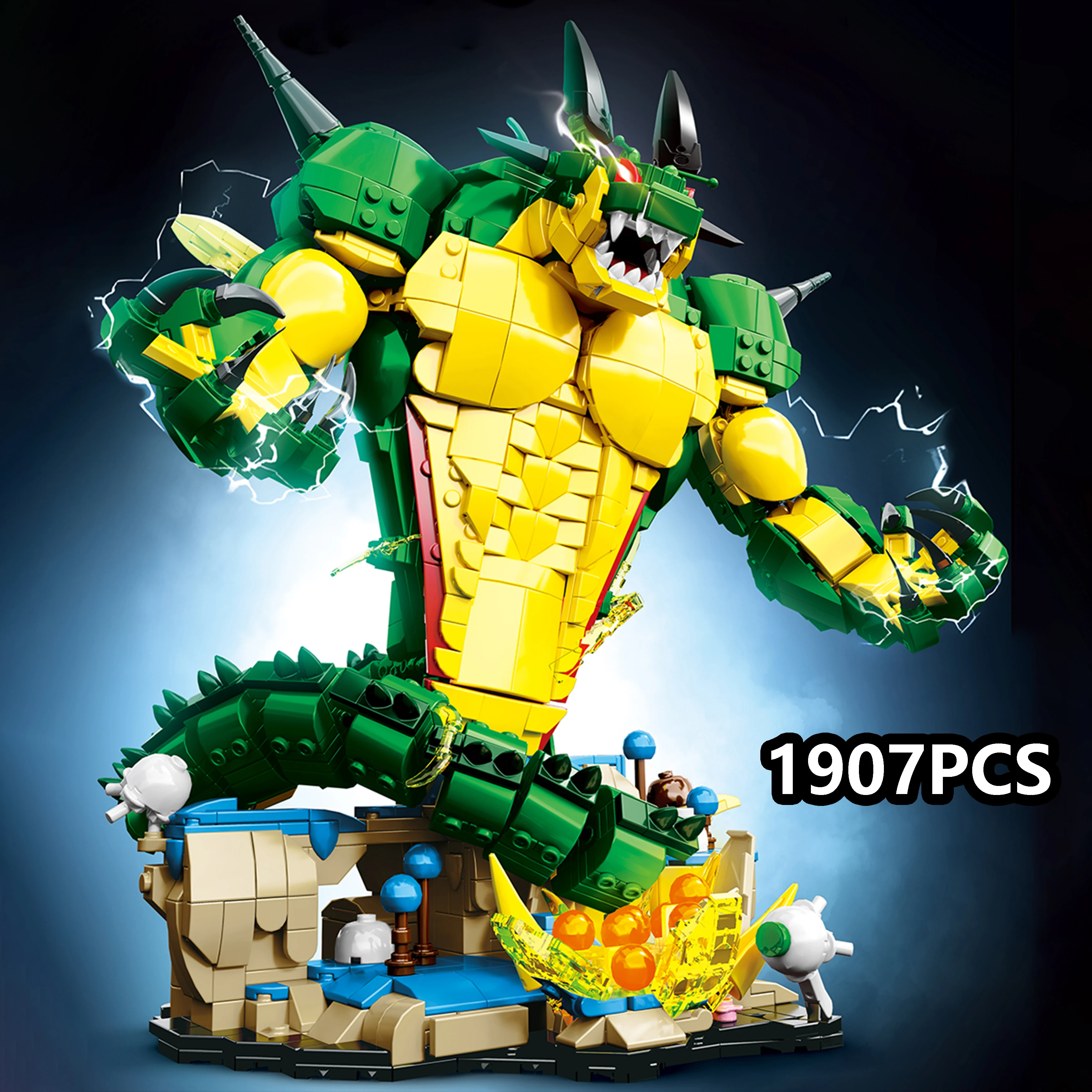 

1907PCS Namek Dragon Anime Creature Building Block Model Fantasy World Collectible Display Decoration Gift Xmas Gift