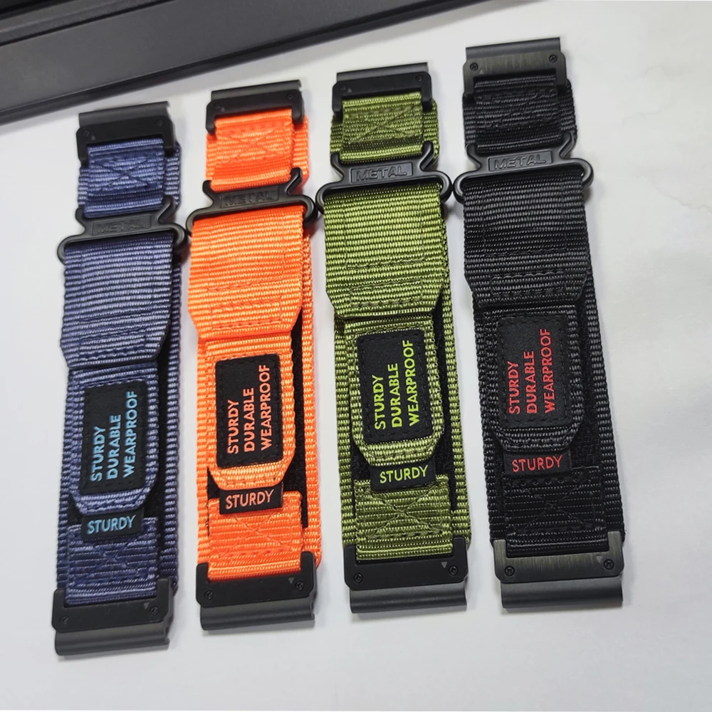 22mm 26mm Nylon Sports Band for Garmin Instinct 2X Solar Strap for Forerunner 965 955 935 Approach S70 S62 Smartwatch Bracelet