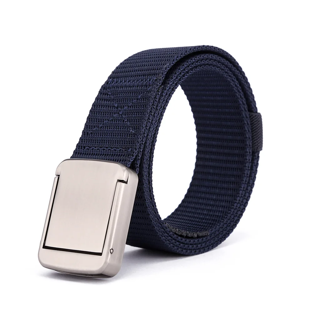 Man Riem Outdoor Unisex Legering Automatische Canvas Riem Veiligheidsgesp Nylon Riem Voor Man