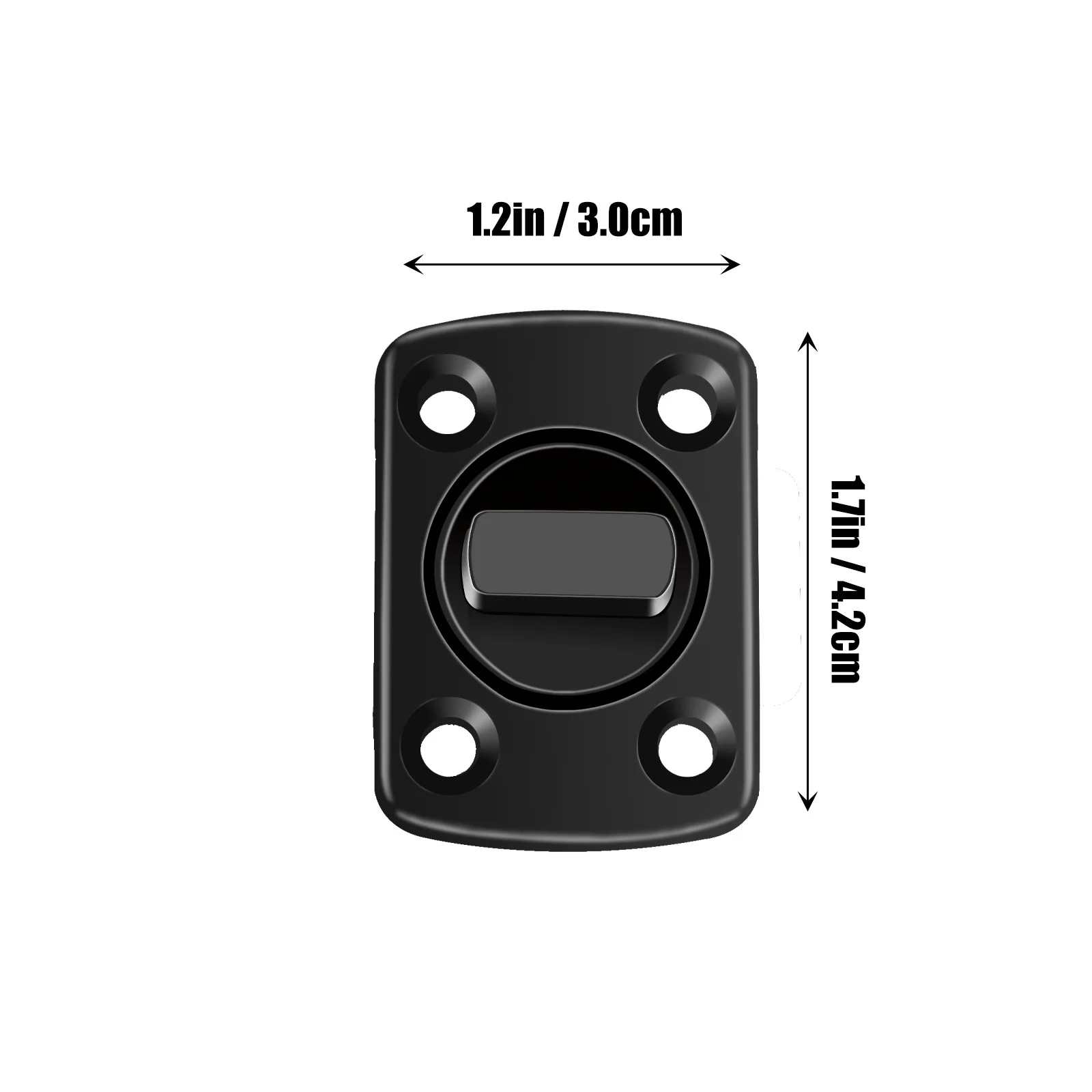 Sturdy Sliding Door Lock Safety Embedded Latch for Doors Zinc Alloy Reinforced Childproof Door Securing Mechanism