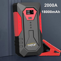 2000A Car Jump Starter 18000mAh Portable Power Bank Car Battery Charger Booster 12V Car Starting Device for Petrol Diesel Cars