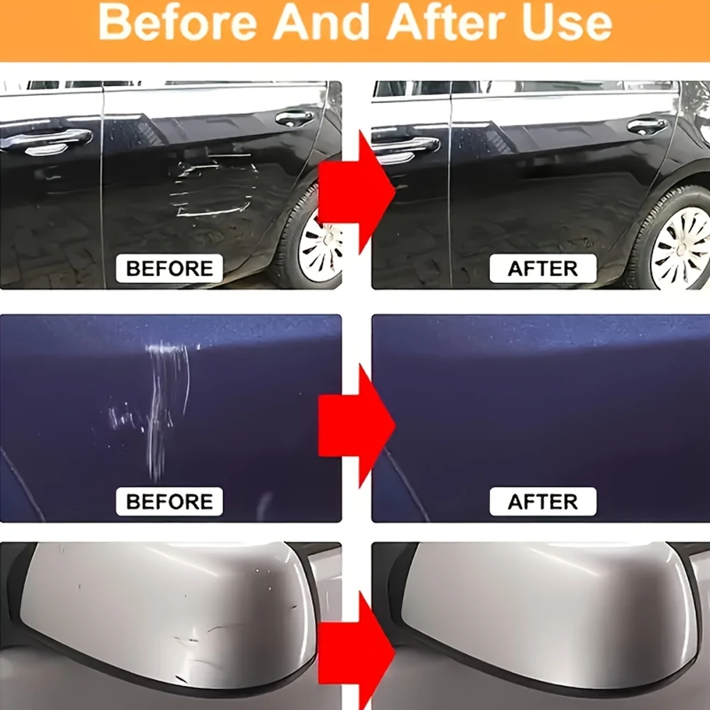 طقم إصلاح خدوش السيارات، إزالة الخدوش، استعادة سطح الطلاء، حماية شمع تلميع السيارة، مناسبة لمختلف آلام السيارات #6