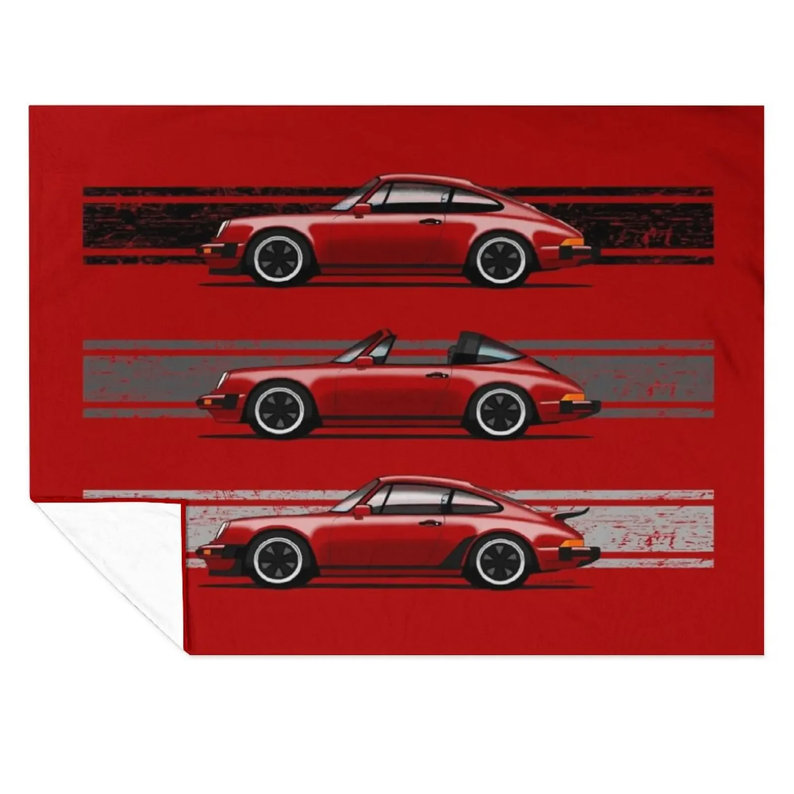 

My drawing of the iconic German sports cars in green Throw Blanket decorative Tourist Cute Plaid Blankets
