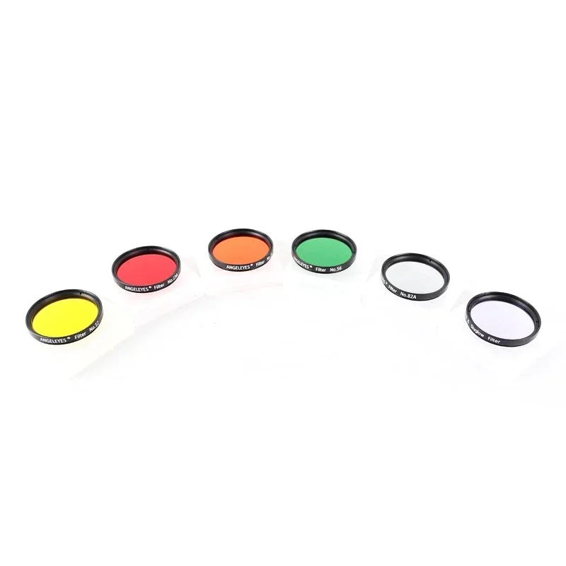 Astronomical Telescope Eyepiece Lens 2 Inches Nebula Filter 6 Colors Red Orange Yellow Green Blue Purple Optical Filters Lenses