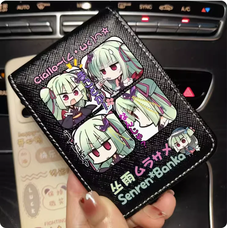 Anime Senren*Banka Fashion Wallet PU Purse Card Cash Holder Bag Cosplay Gift B308