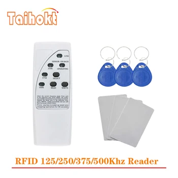 เครื่องทำสำเนาบัตร RFID 4ความถี่125/250/375/500kHz เครื่องทำสำเนาบัตรอัจฉริยะเครื่องทำสำเนาแท็ก T5577เครื่องเขียนโปรแกรมอ่านคีย์ EM4305 TK