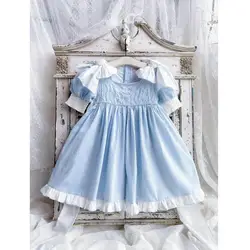 2024 New Baby Spanish Lolita Princess Dress Children's Birthday Party Toddler College Style Girls Dresses For Eid A3512