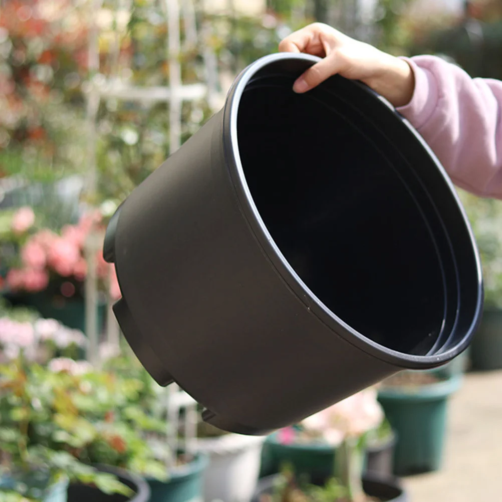 

2 Pcs Planter Pot Square Flower Pots Orchid Plastic for Plants Nursery Succulent