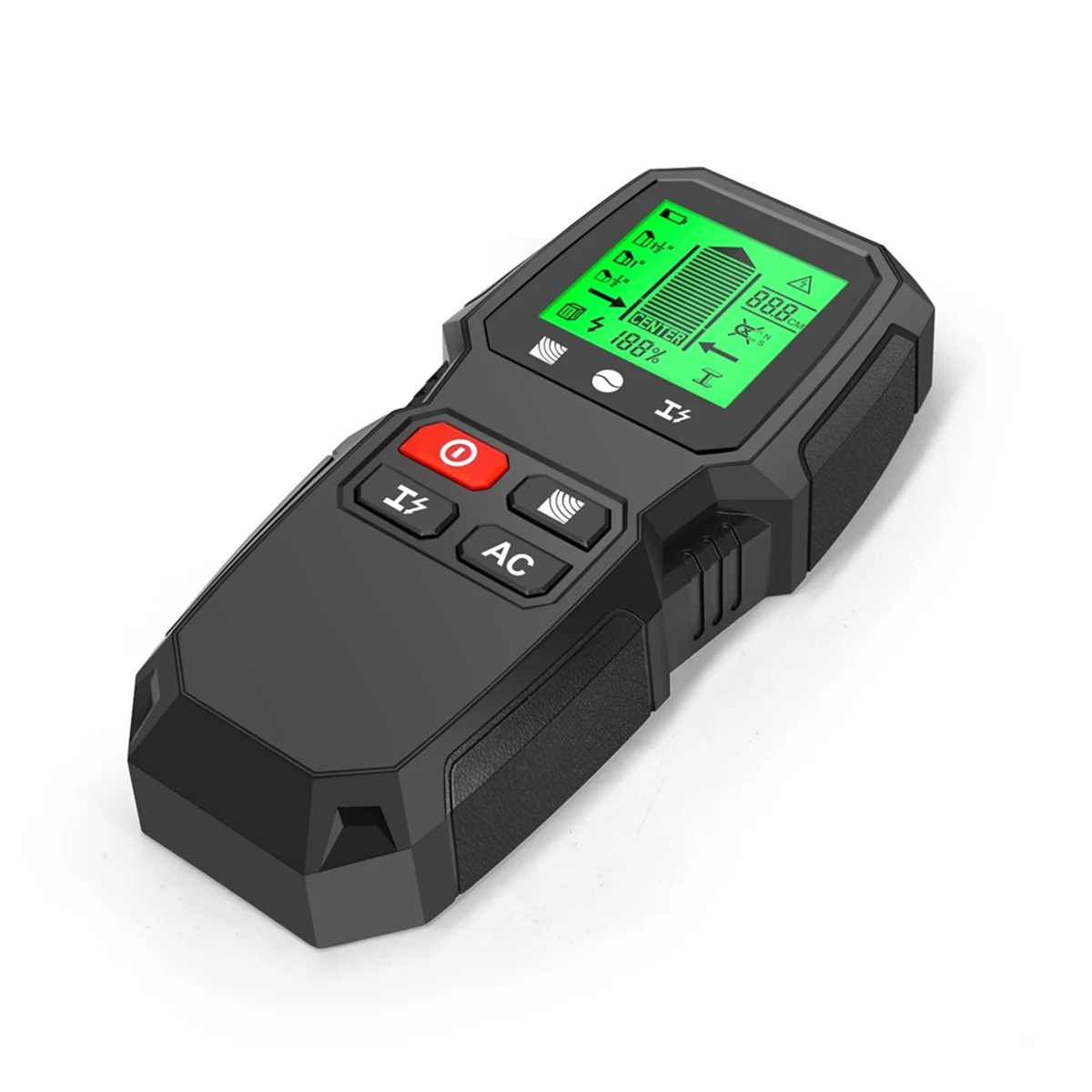 ハンドヘルド壁金属探知機、電子測定器、ACワイヤーケーブルファインダー、スタッドウッド、7-in-1