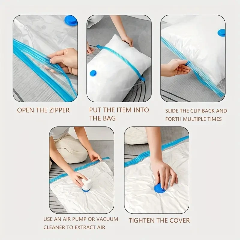 Vacuum Bag Pump Compressed Bag Electric Travel Pump Mini Vacuum Sealer Machine Space Saver for Clothes Organizer