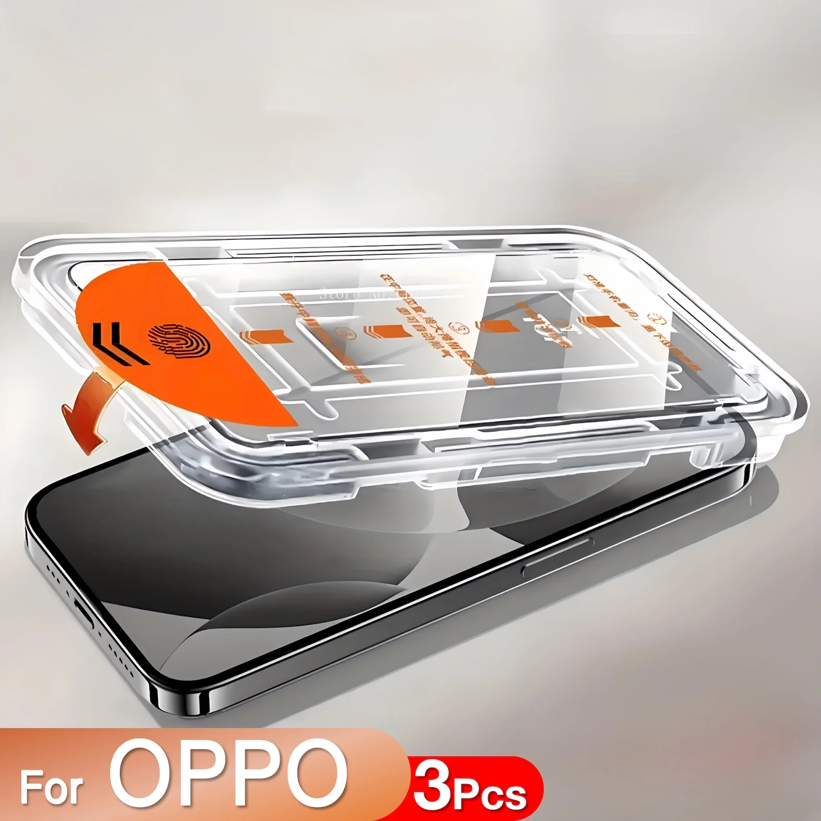 

3 шт. для Oppo Защитная пленка для экрана телефона из закаленного стекла, без пыли, автоматическое позиционирование, щиток для мобильного телефона для устройств Oppo