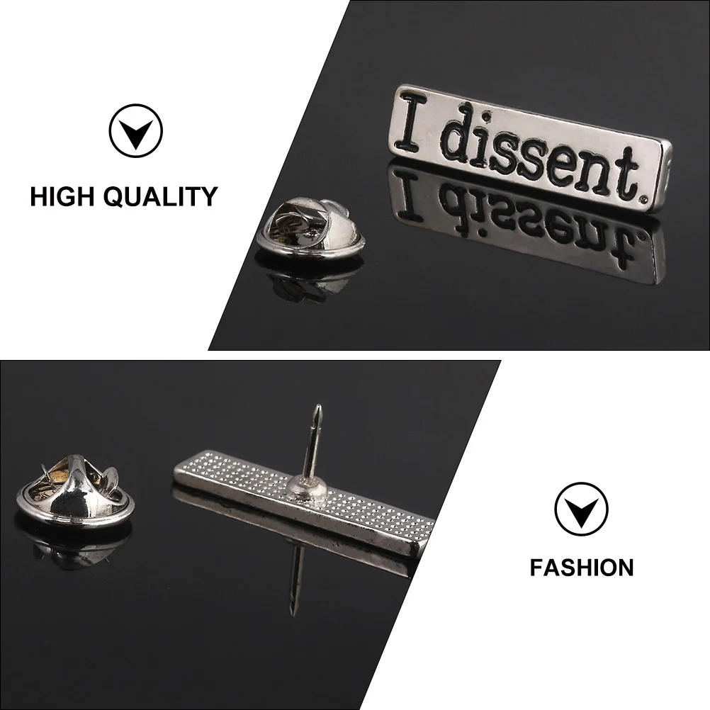 I with Brooches Dissent Creative Breast Pin Suit Neckline Gift Idea Shirt Collar Pins Alloy Stylish